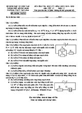 Đề kiểm tra học kỳ II môn Vật lý Lớp 11 - Đề 1 - Năm học 2019-2020 - Trường THPT Phú Lâm (Có đáp án)